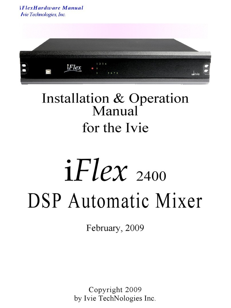 IVIE iFlex 2400 User manual