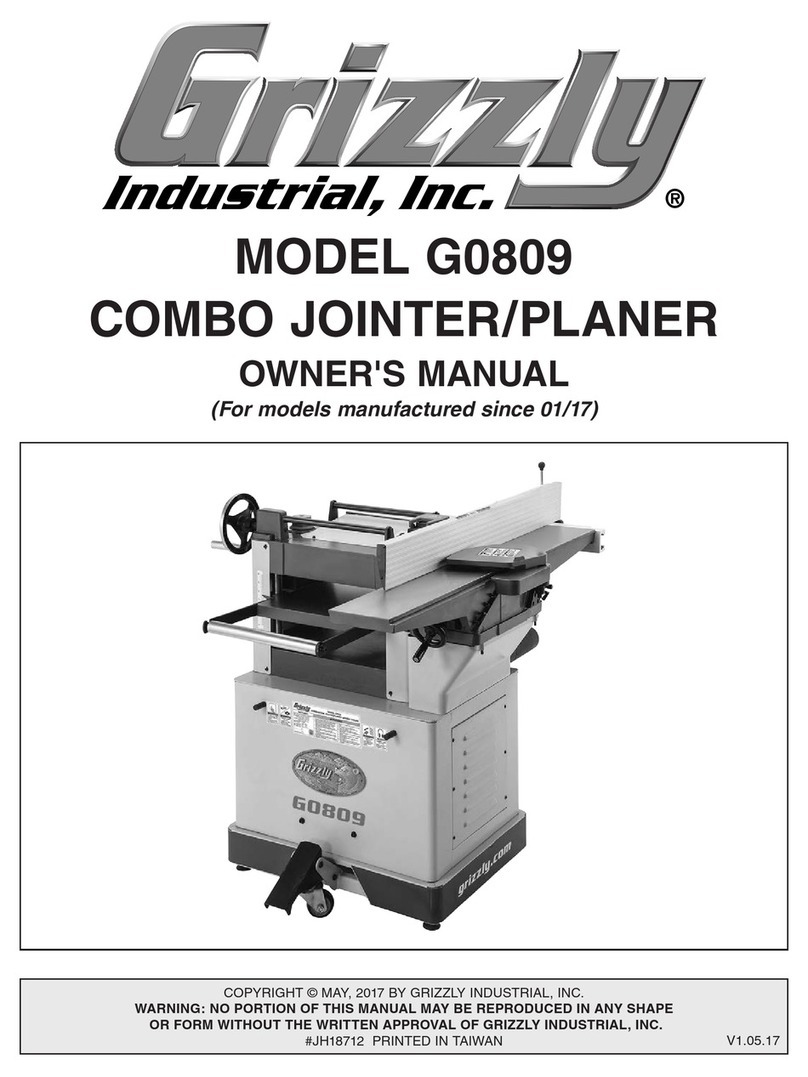 Grizzly G0809 owner's manual