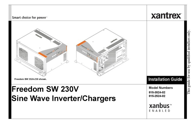 Xantrex Freedom SW 230V User manual