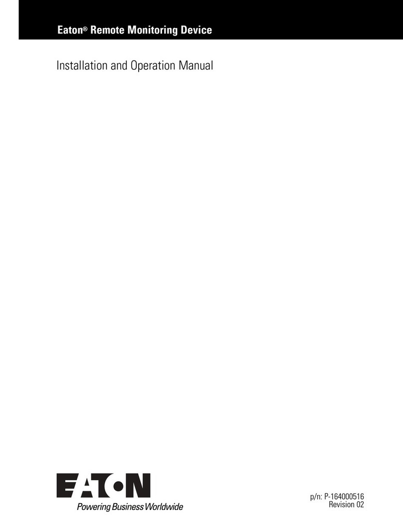 Eaton Remote Monitoring Device User manual