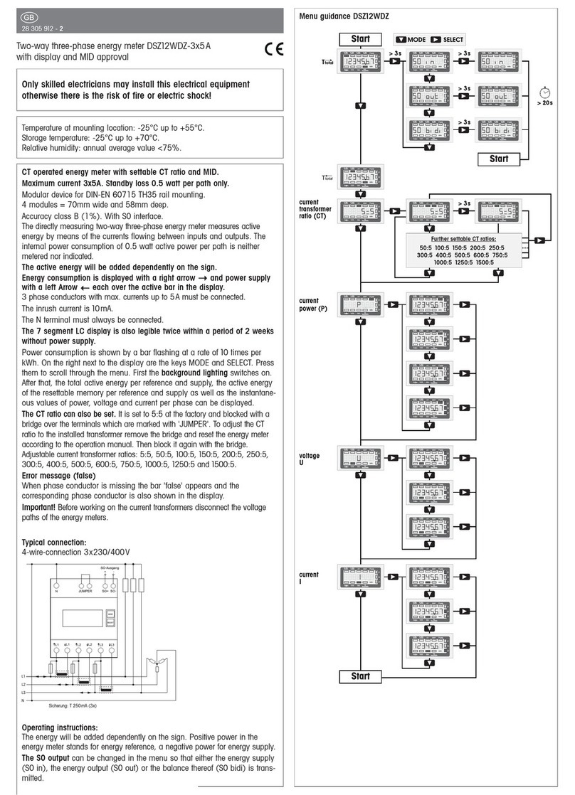 Eltako electronics DSZ12WDZ-3x5A operating instructions