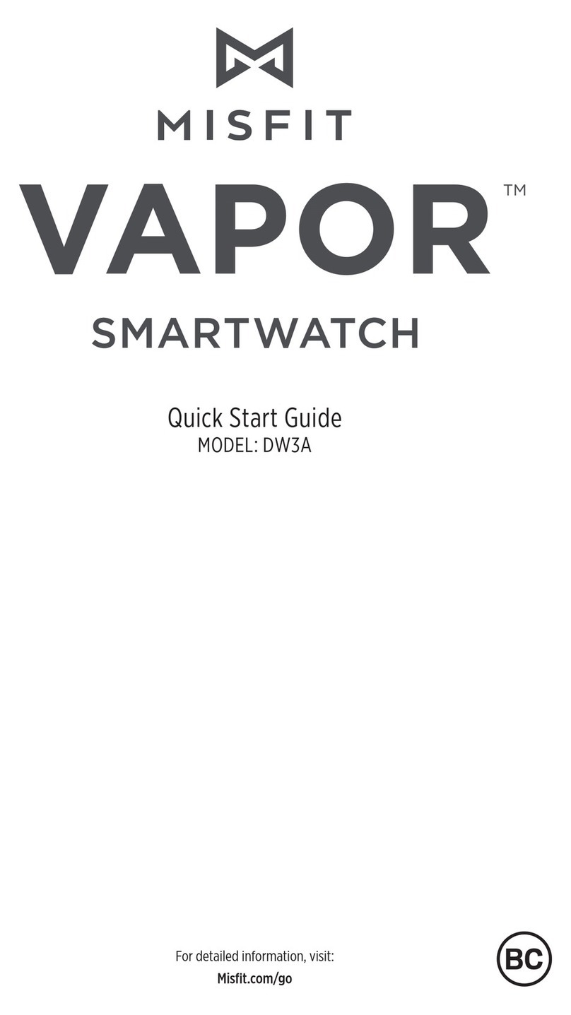Misfit Vapor DW3A quick start guide