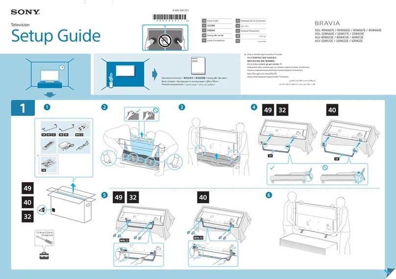 Sony BRAVIA KDL-49W667E User manual Sony BRAVIA KDL-49W667E User manual