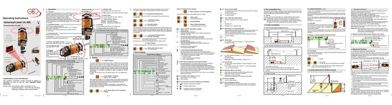 GEO-Laser UL-89L operating instructions