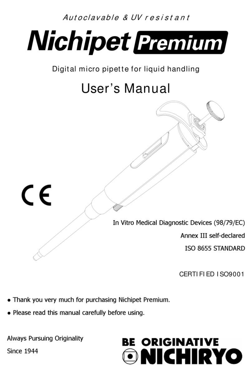 Nichiryo Nichipet Premium user manual