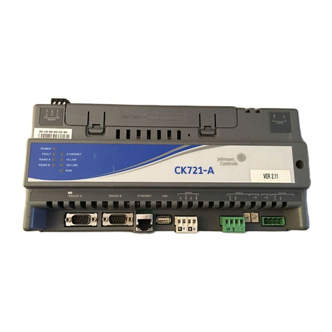 Johnson Controls CK721-A User manual Johnson Controls CK721-A User manual