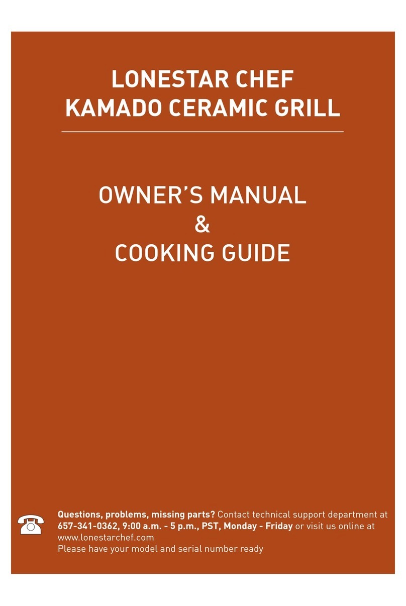 Lonestar Chef SCS-K19 Owner's manual & cooking guide
