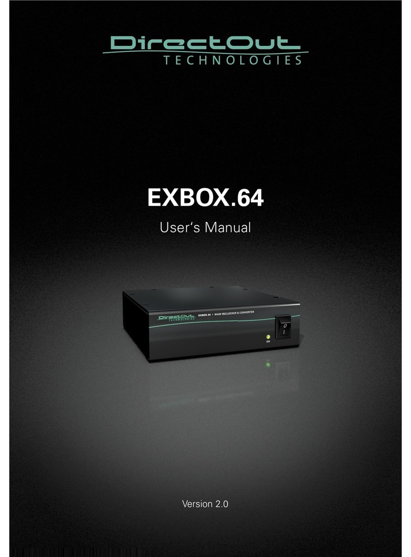 DirectOut Technologies EXBOX.64 user manual