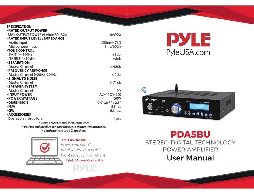 Pyle PDA5BU user manual