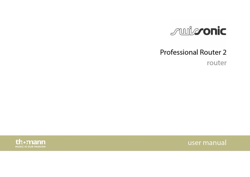 thomann swissonic Professional Router 2 User manual