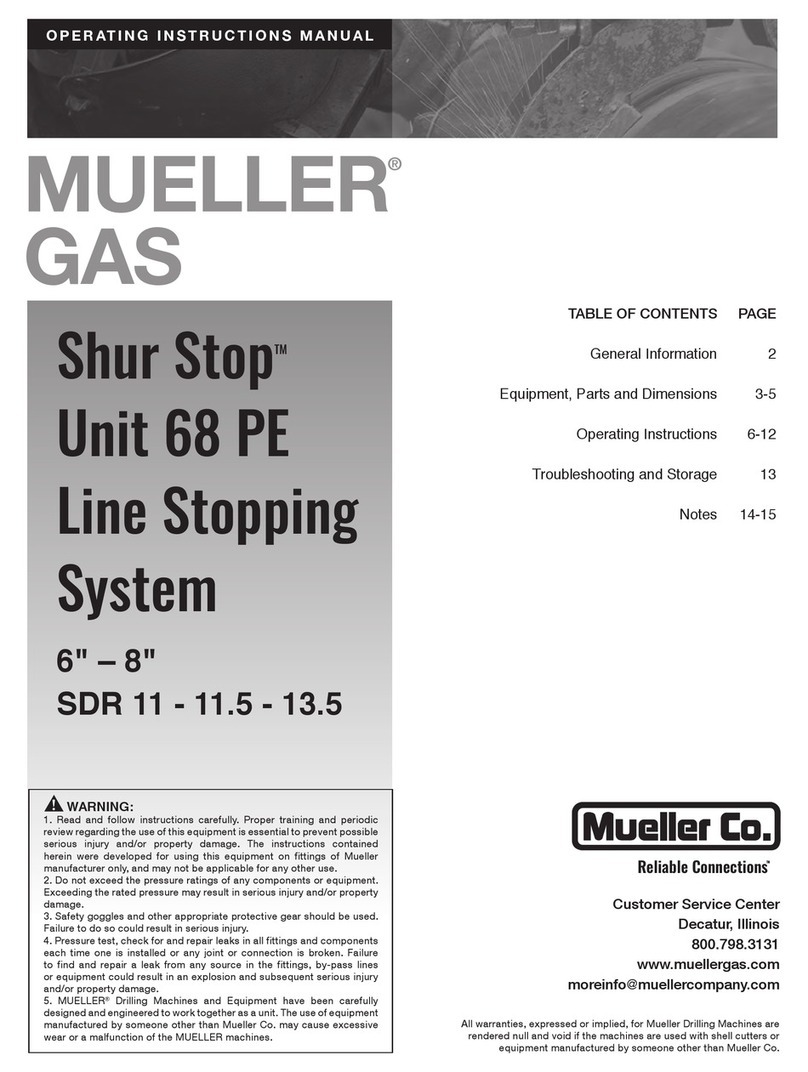 MUELLER CO. Shur Stop 68 PE Operating instructions manual