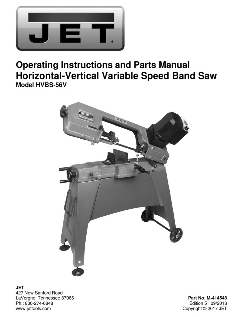 Jet HVBS-56V operating instructions