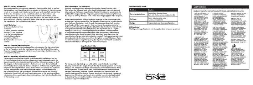 Explore One 900x instruction manual