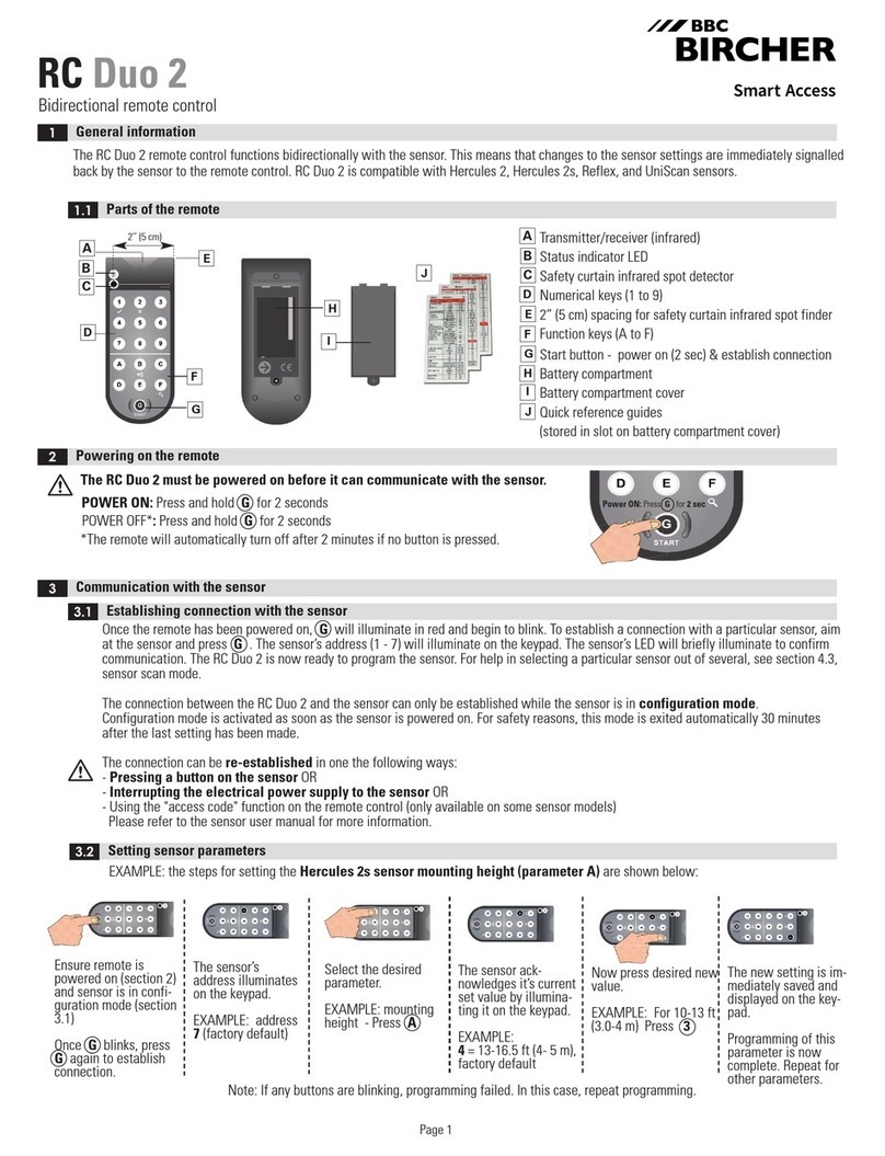 BBC Bircher RC Duo 2 user manual