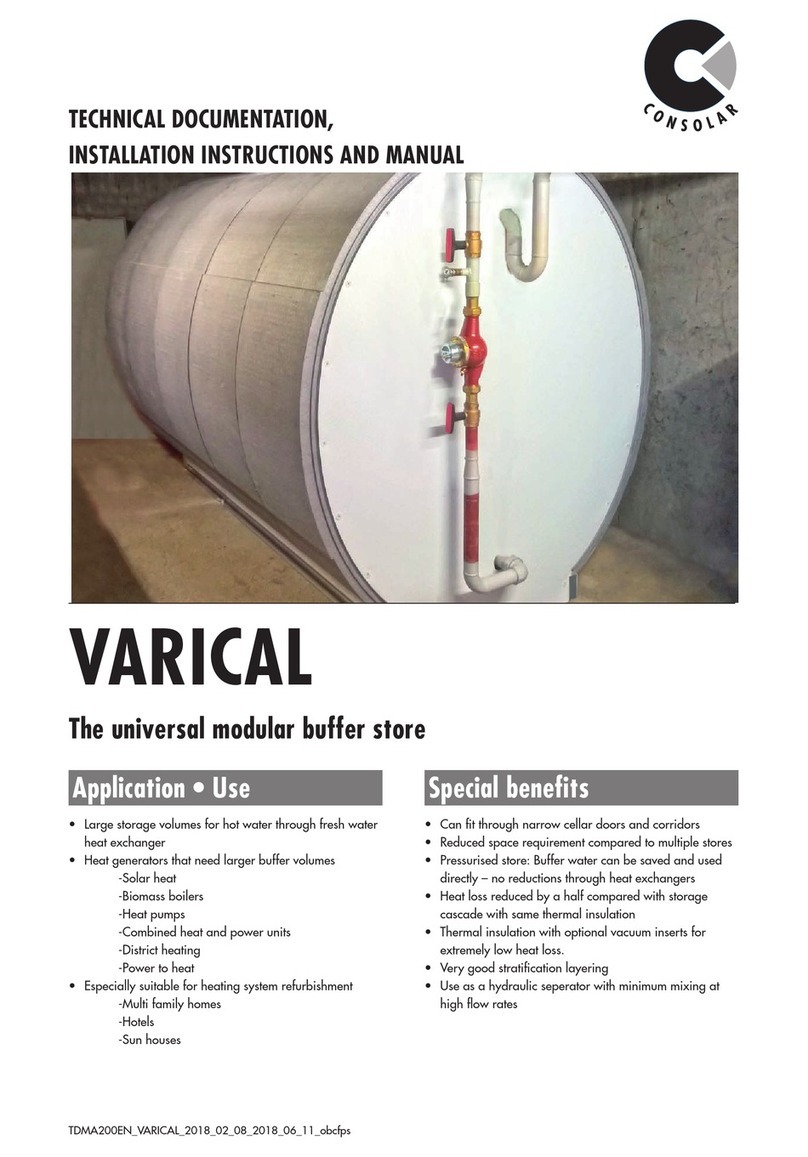 Consolar VARICAL Installation instructions and manual Consolar VARICAL Installation instructions and manual
