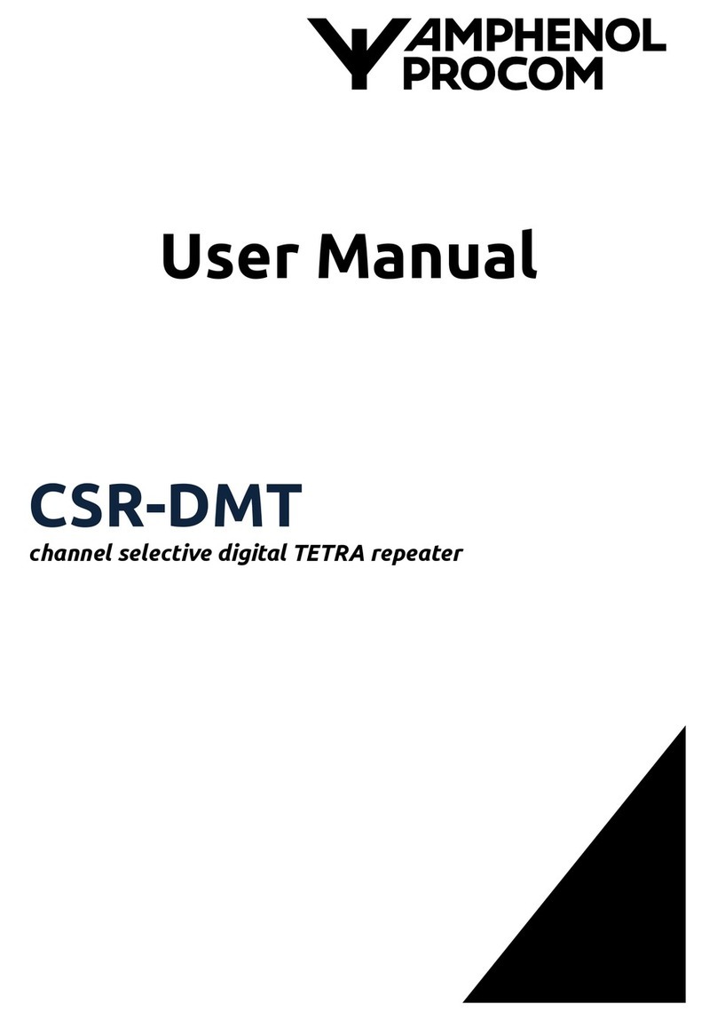 Amphenol Procom CSR-DMT User manual