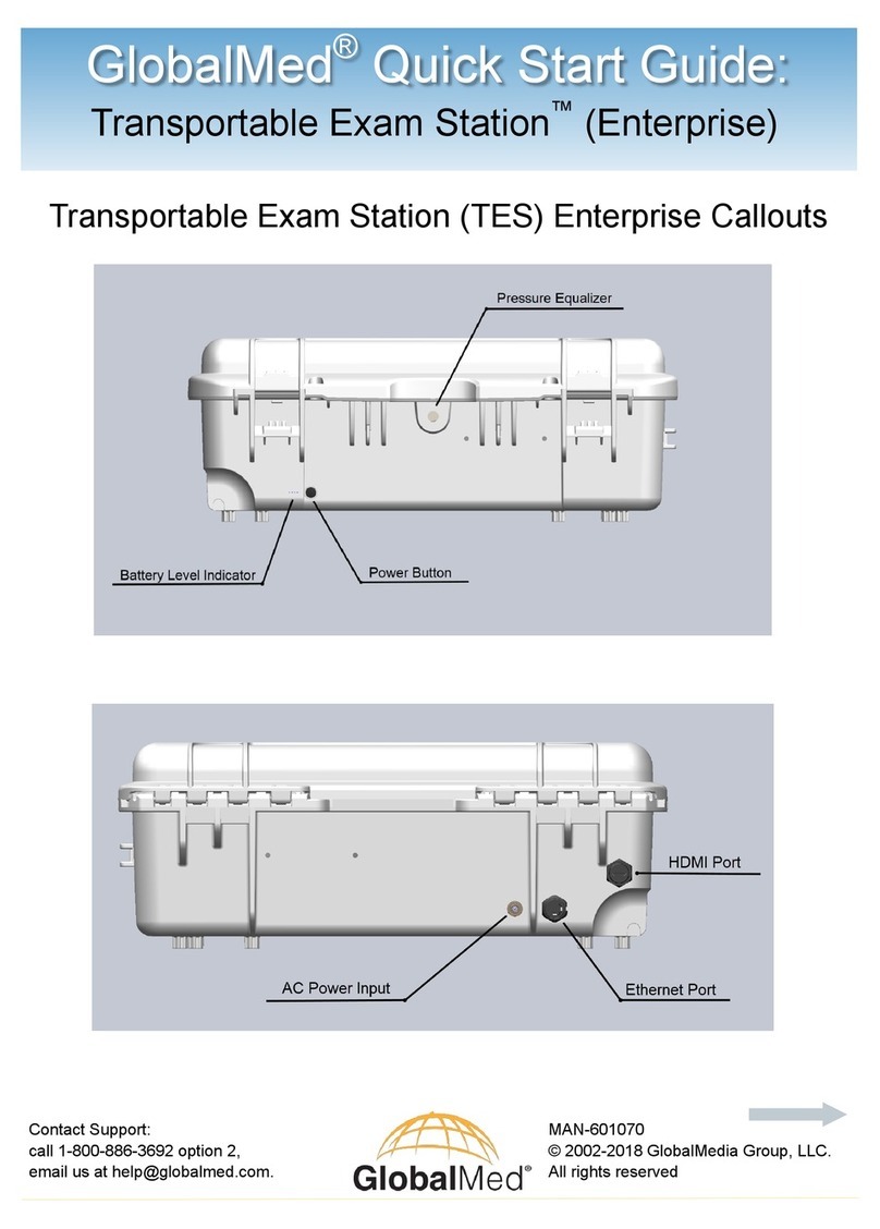 GlobalMed Transportable Exam Station User manual GlobalMed Transportable Exam Station User manual