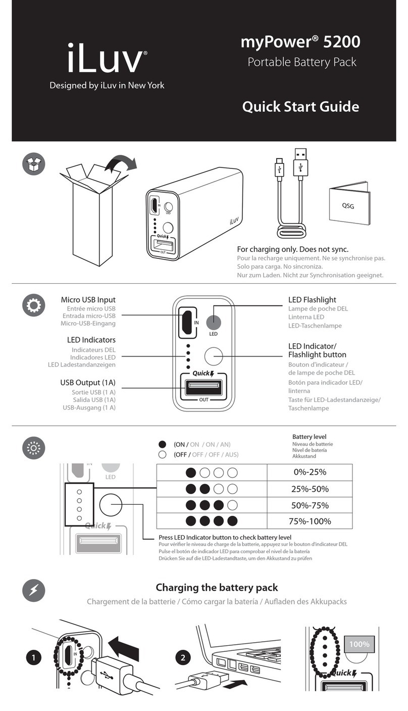 Iluv myPower 5200 quick start guide