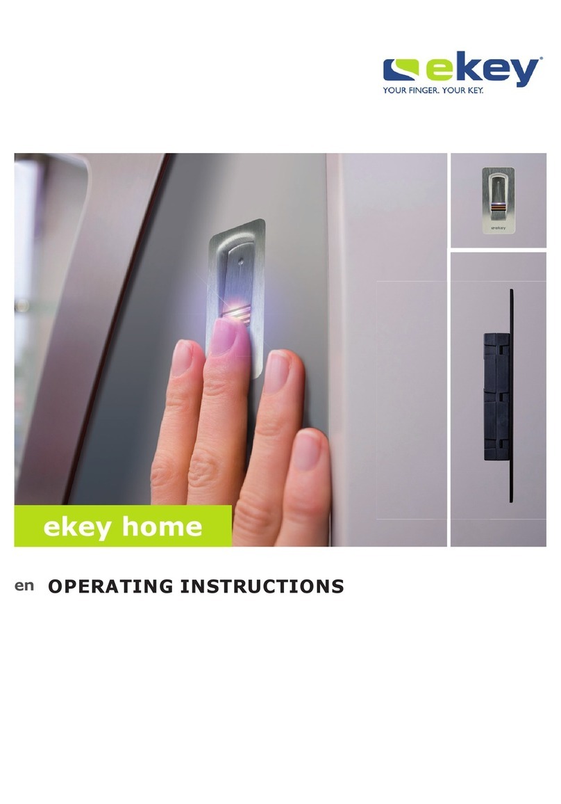 eKey home series operating instructions