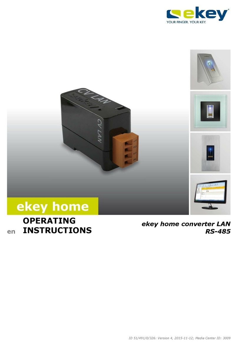 eKey home series User manual