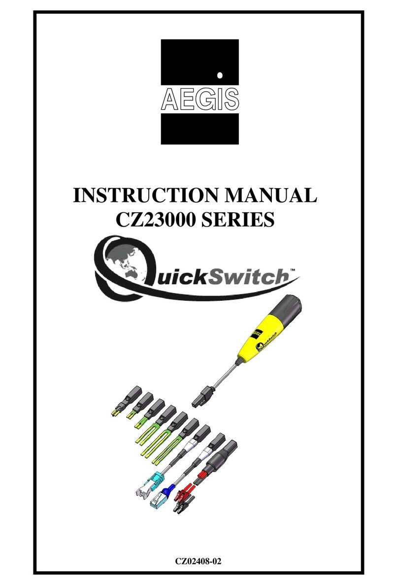 Aegis QuickSwitch CZ23000 SERIES instruction manual