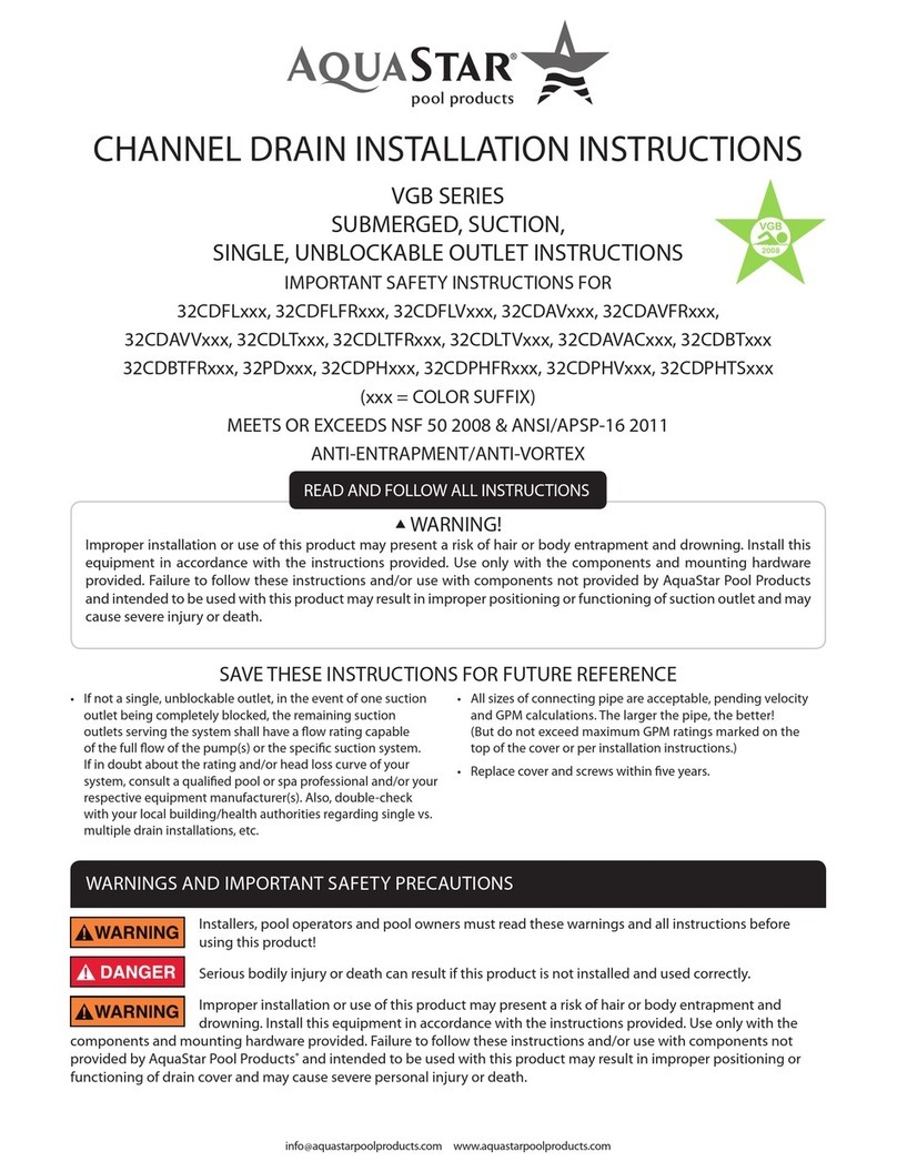 AquaStar 32CDFLFR SERIES installation instructions
