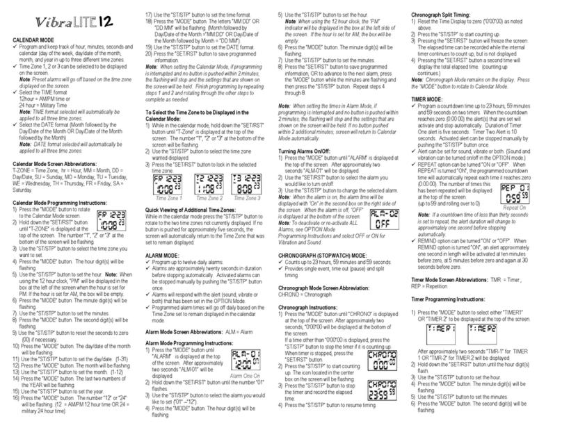 GLOBAL ASSISTIVE DEVICES VibraLITE 12 User manual GLOBAL ASSISTIVE DEVICES VibraLITE 12 User manual
