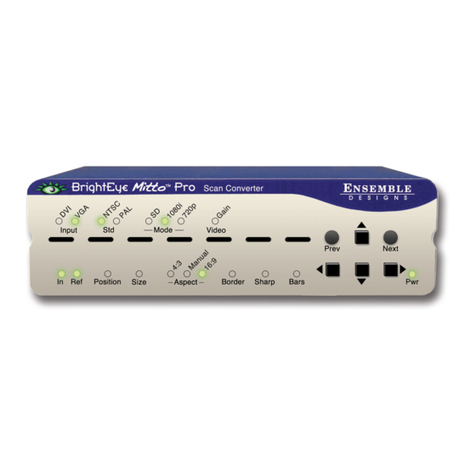 Ensemble Designs BrightEye Mitto series quick start guide