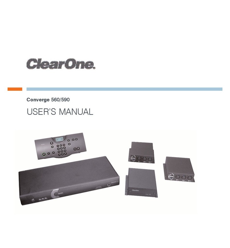 Clear One converge 590 user manual