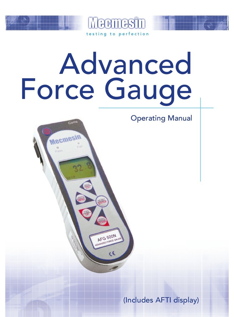 Mecmesin AFG 2.5 User manual