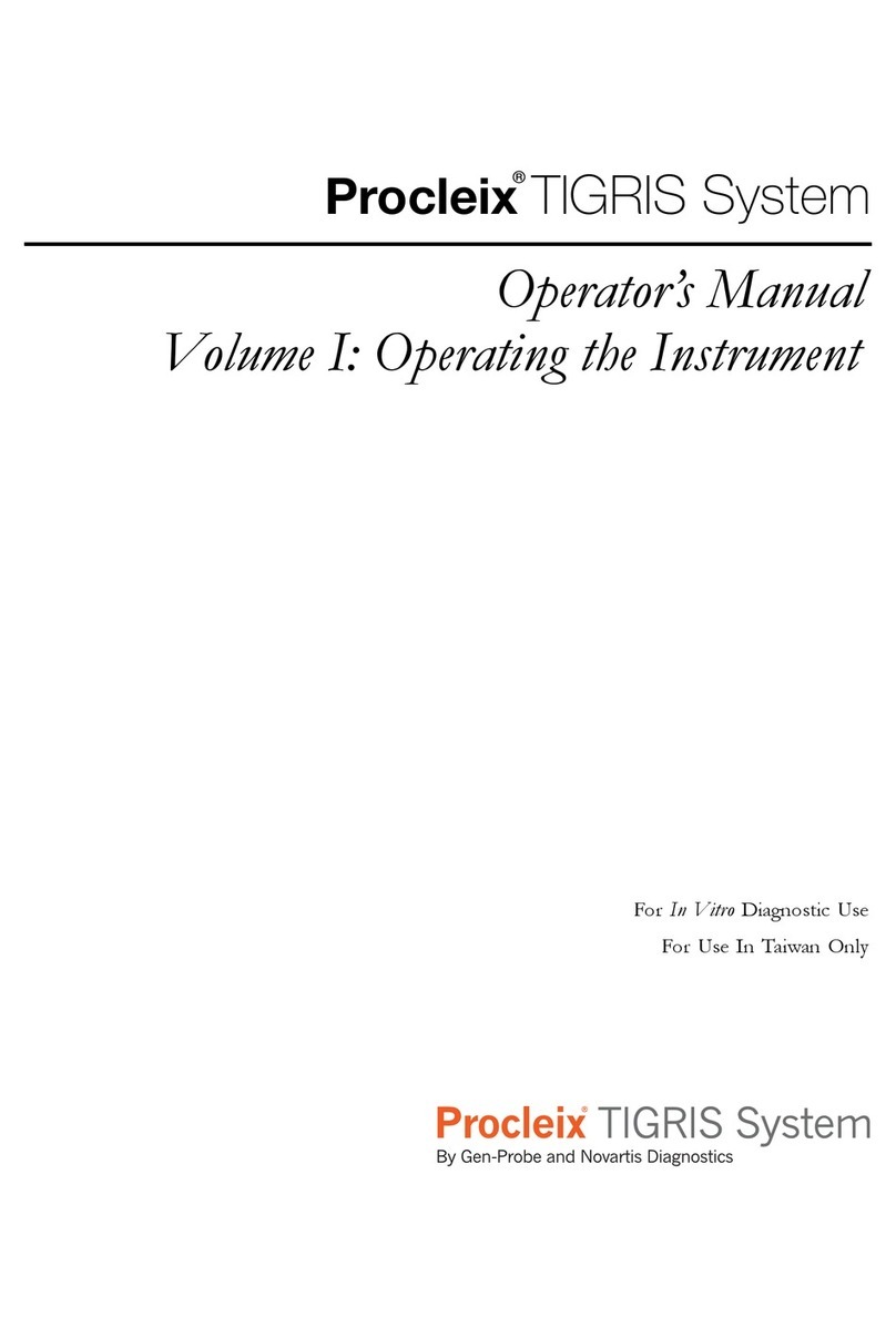 Procleix TIGRIS Operator's manual