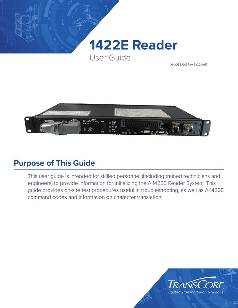 TransCore 1422E User manual
