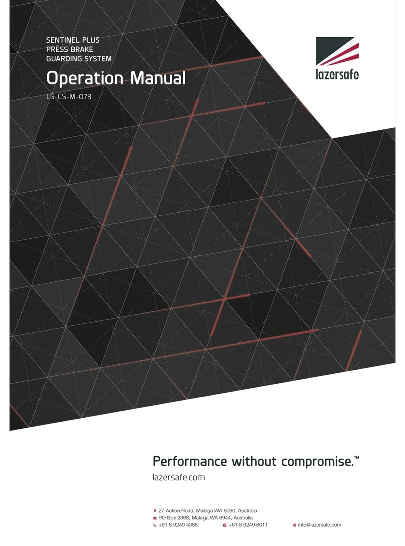 Lazer Safe SENTINEL PLUS Operation manual Lazer Safe SENTINEL PLUS Operation manual