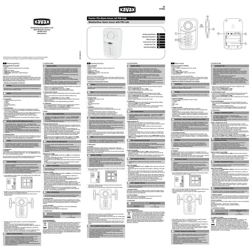 Xavax 00111982 User manual