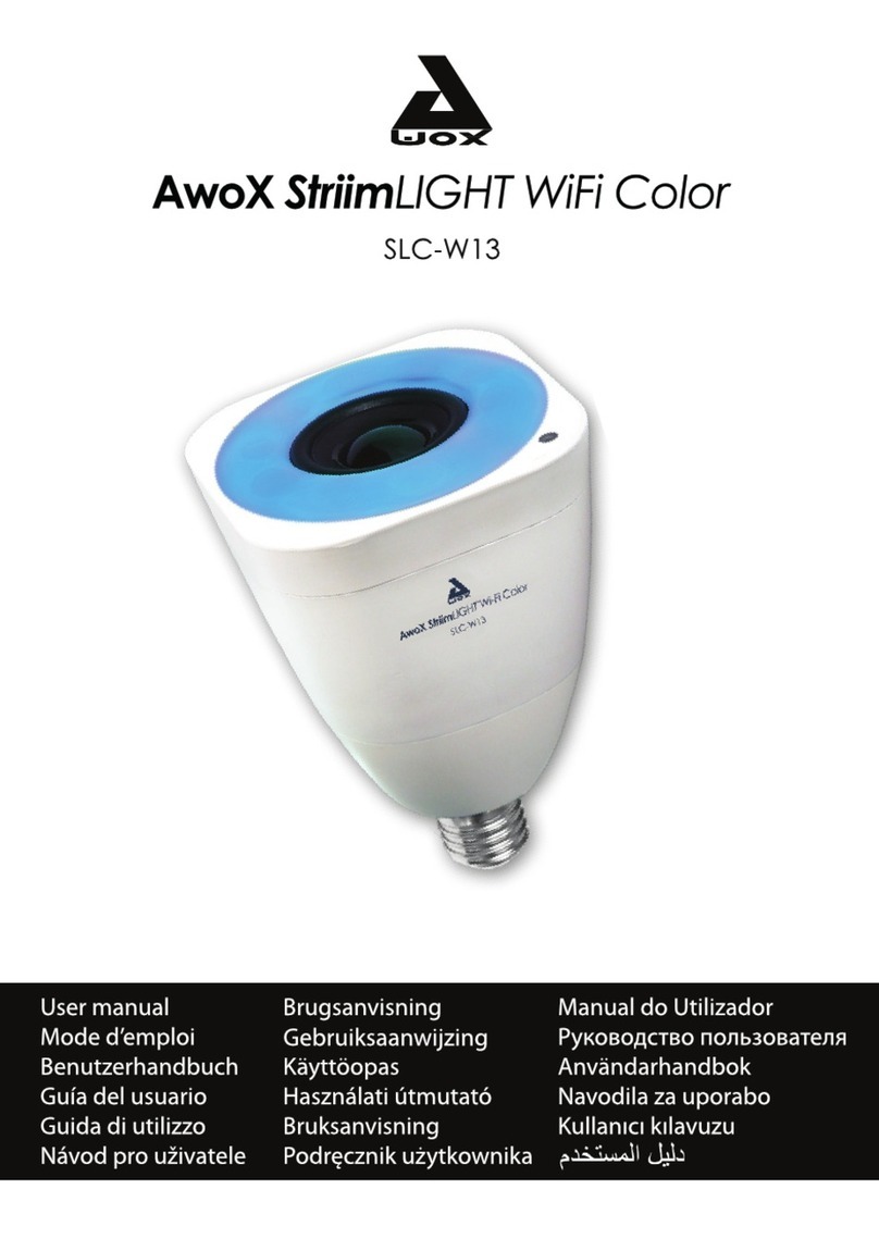 Awox StriimLIGHT WiFi Color user manual