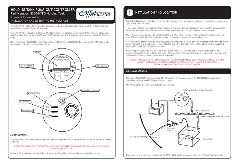 Offshore 3350-HTPO Installation and operating instructions