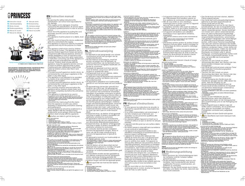 Princess 01.172665.01.001 instruction manual