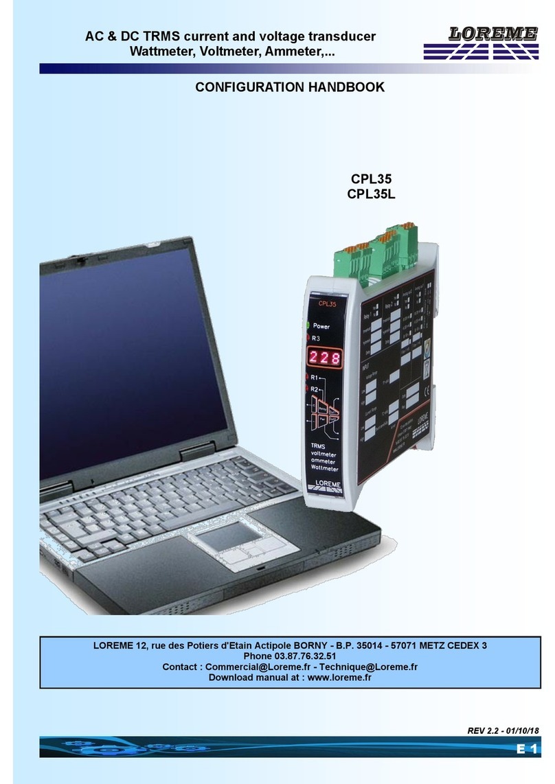 Loreme CPL35 Configuration handbook