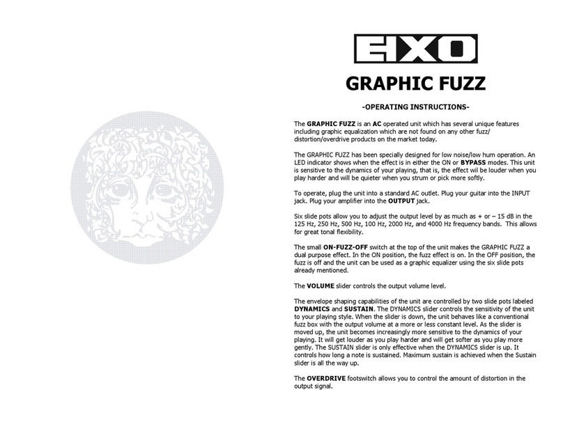 Electro-Harmonix GRAPHIC FUZZ operating instructions