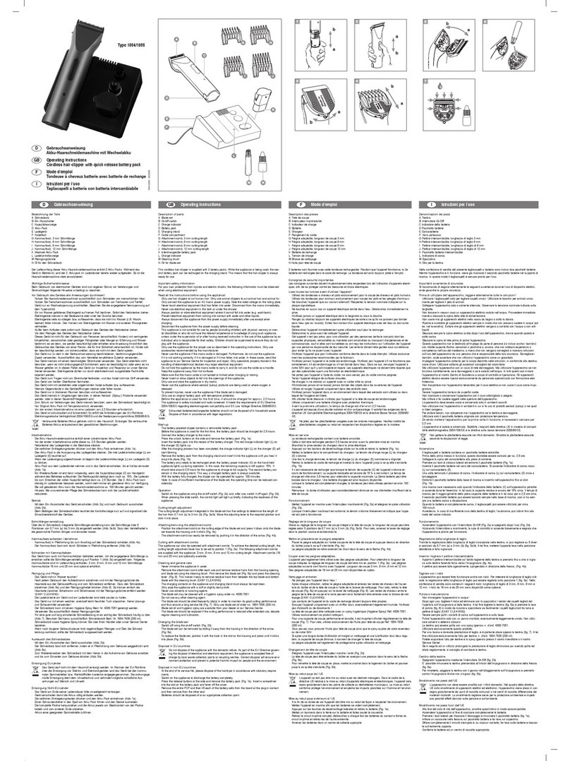 Moser Arco 1855 operating instructions