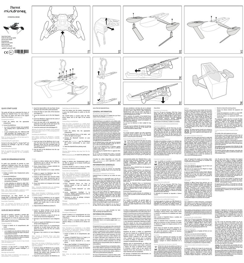 Parrot Minidrones HYDROFOIL quick start guide