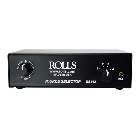 Rolls SS412 User manual Rolls SS412 User manual