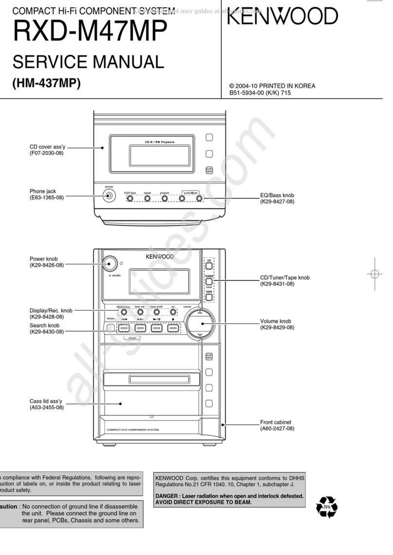 Kenwood RXD-M47MP Service manual