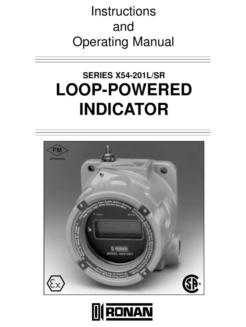 Ronan X54-201L Instructions and operating manual