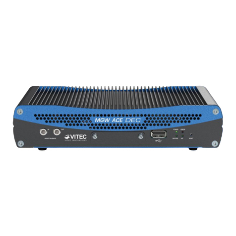Vitec Multimedia MGW User manual