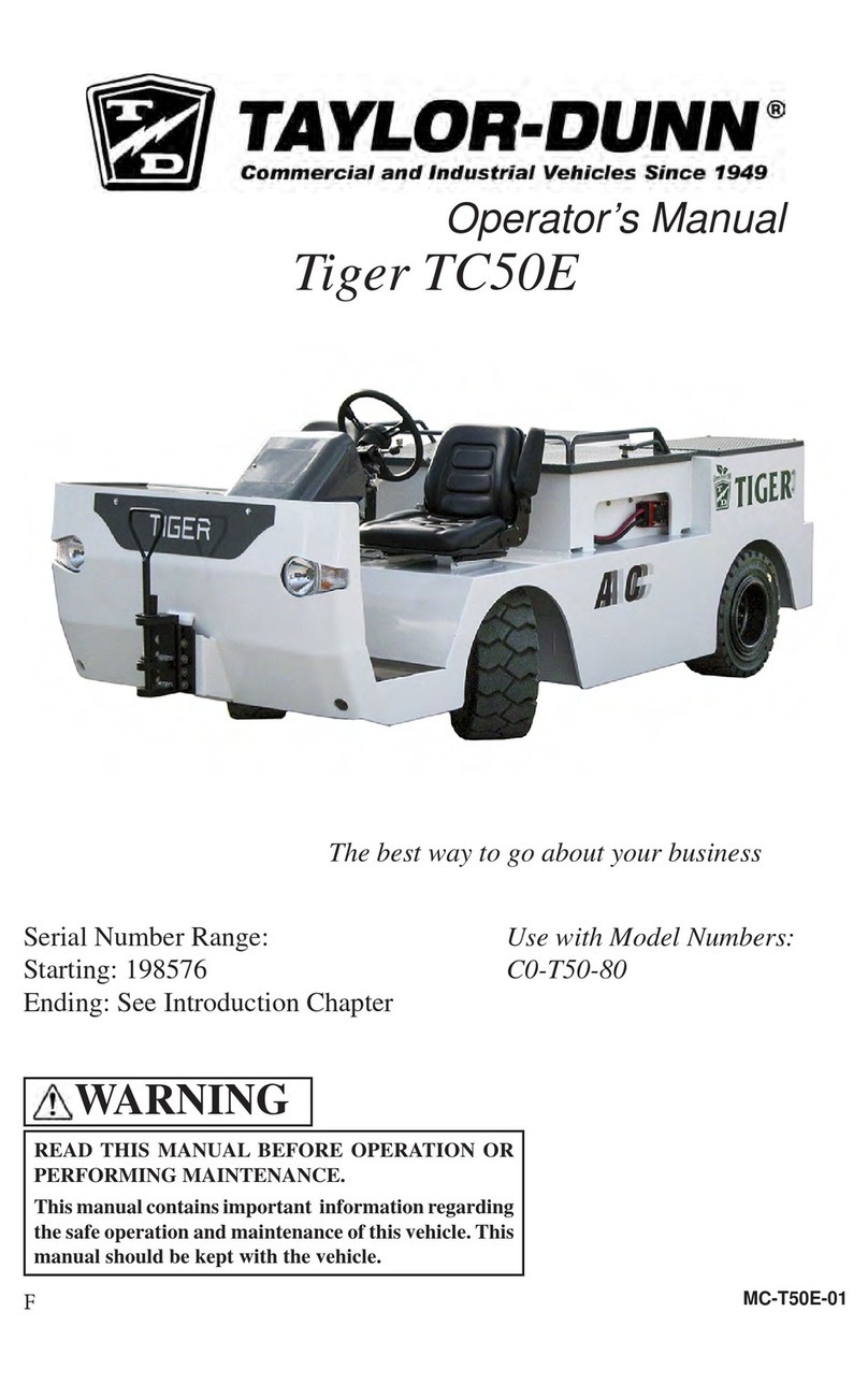 Taylor-Dunn Tiger TC50E Operator's manual