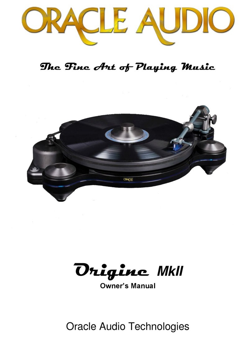 Oracle Audio Origine MkII User manual