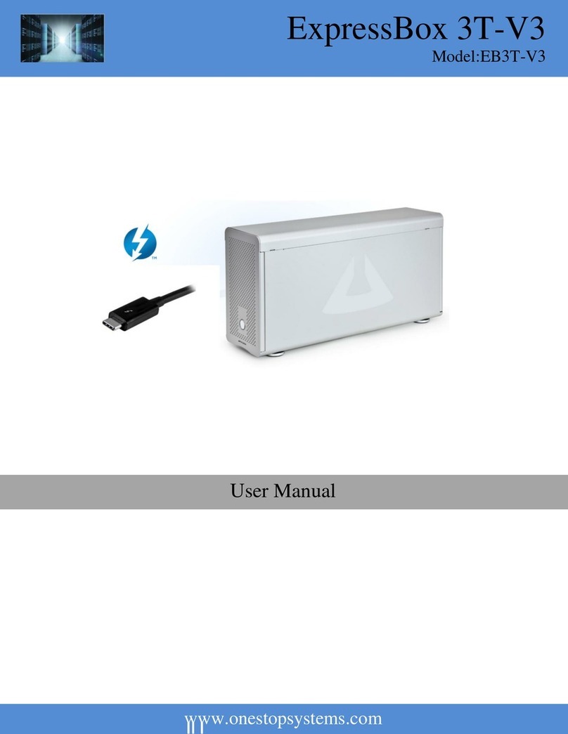 One Stop Systems ExpressBox 3T-V3 user manual