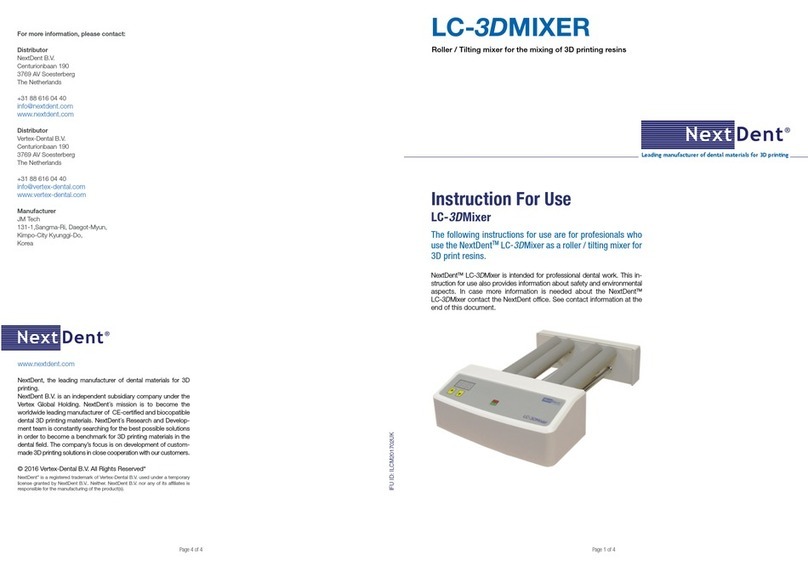 NextDent LC-3DMIXER Instructions for use
