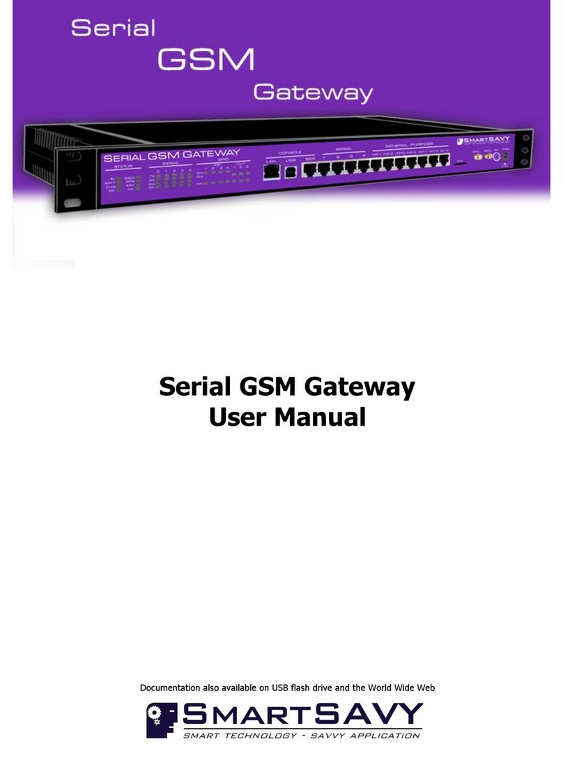 SmartSavy Serial GSM Gateway user manual